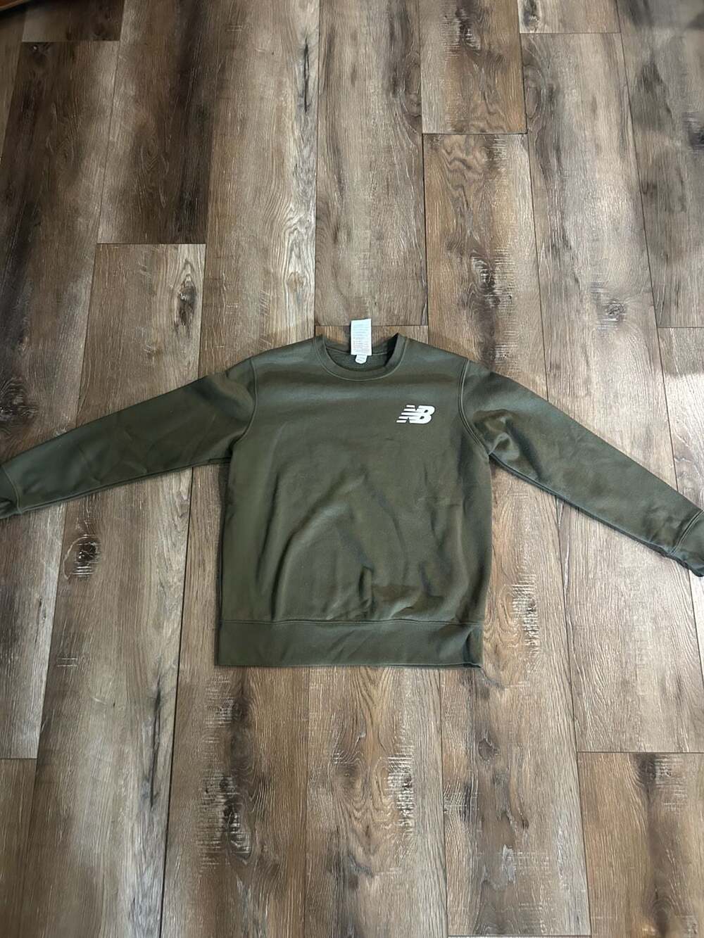 New Balance Crewneck Sweatshirt Size M Green Logo